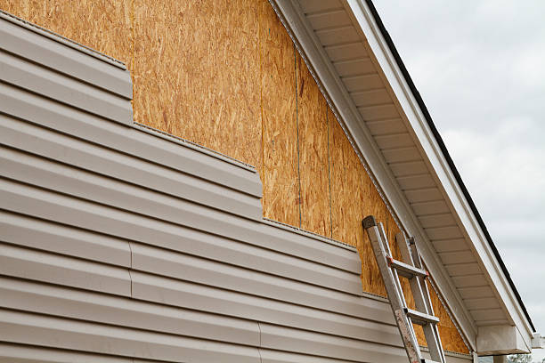 Professional Emergency Siding Repair technician working in Franktown, CO